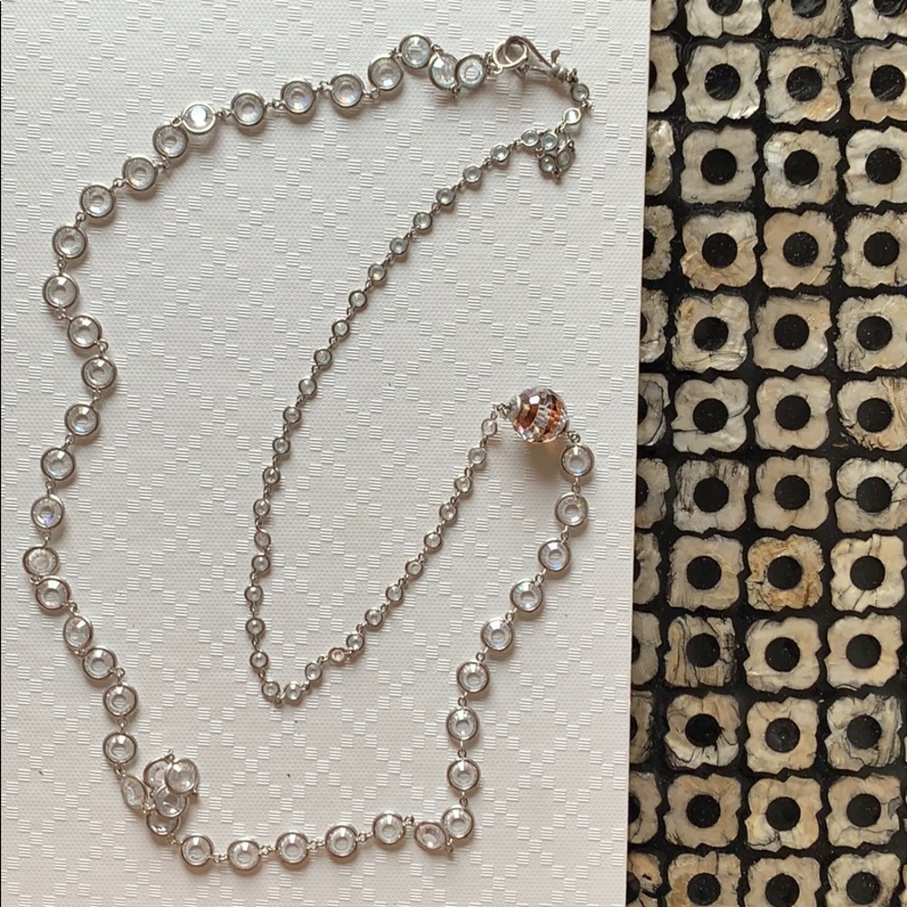 Henri Bendel // Long Silver Necklace